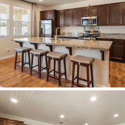 4 Bar stools with Cushions 