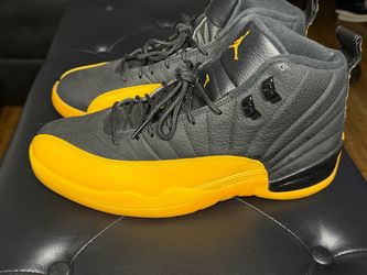 Jordan 12 Retro Black University Gold – Size 12