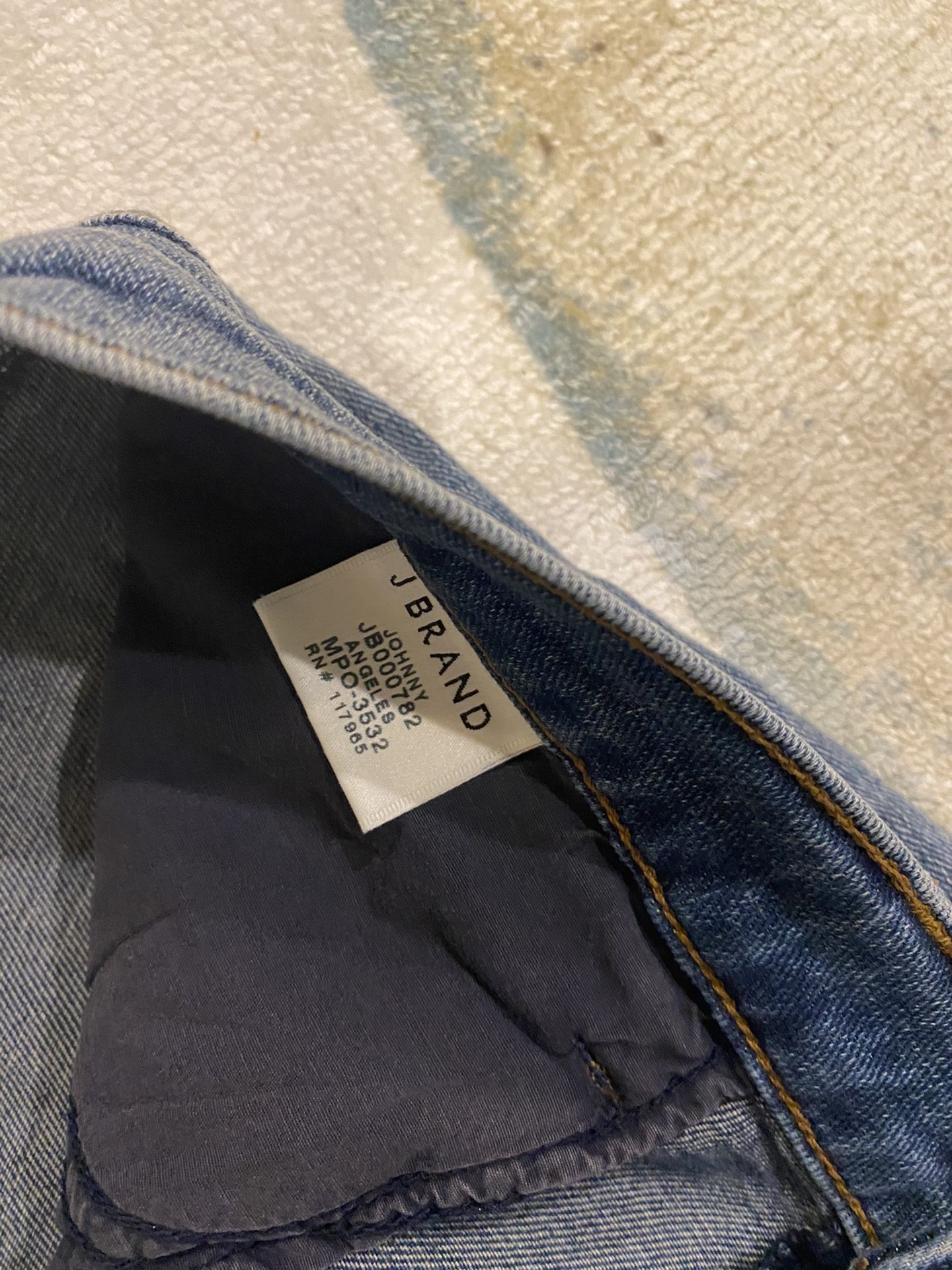 J BRAND JOHNNY WOMENS MID RISE DESTROYED BOYFRIEND JEANS ANGELES