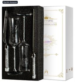 Mr & Mrs Wedding Champagne Flutes Set