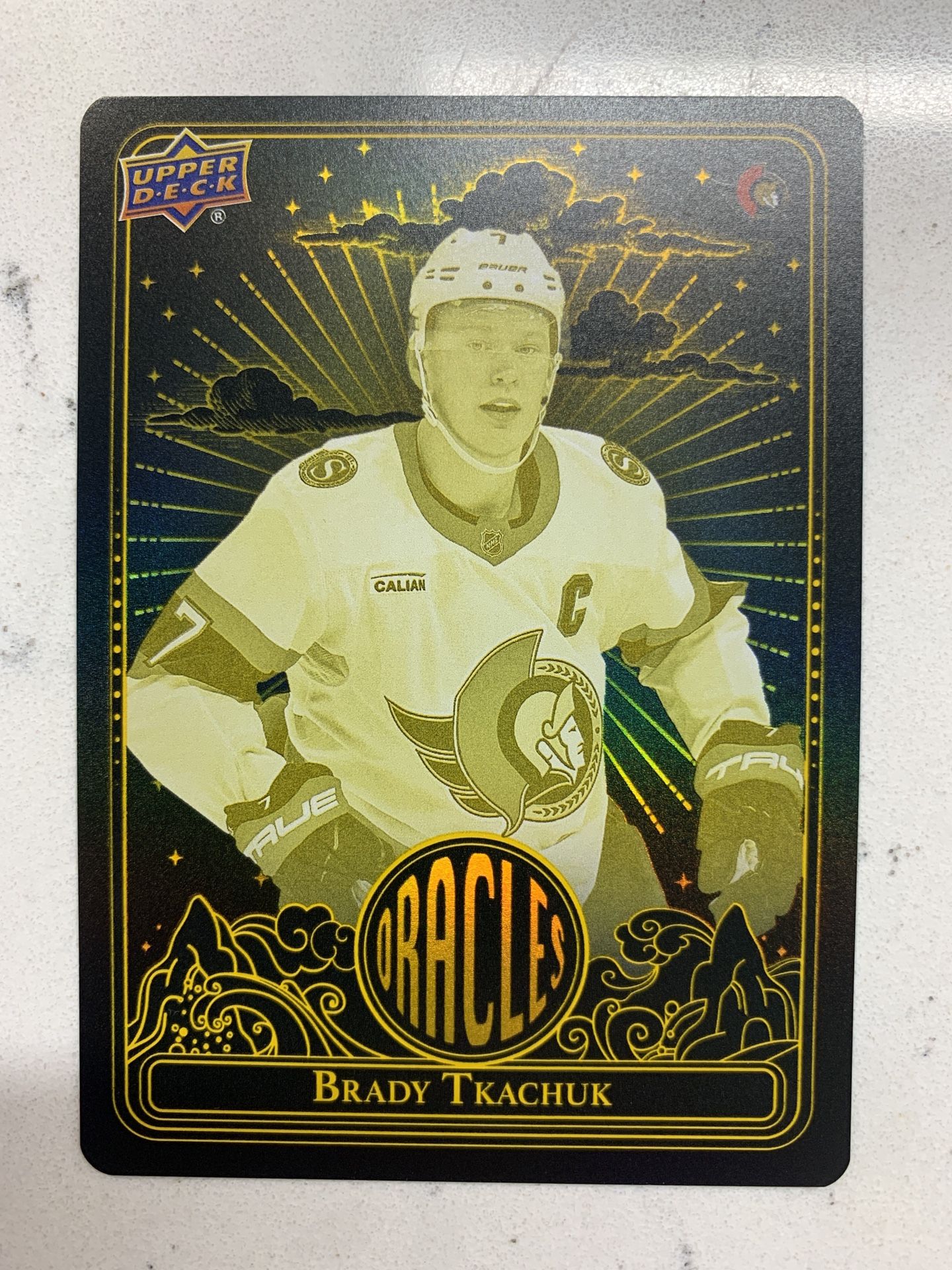 24-25 2024-25 UD Extended Brady Tkachuk ORACLE #O-7 Senators