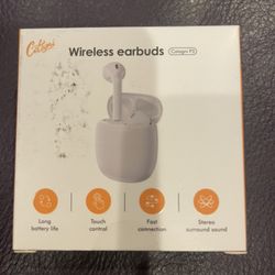 Wireless Earbuds Headphone White Brand New