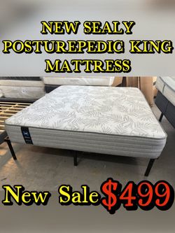 NEW SEALY POSTUREPEDIC KING MATTRESS