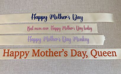 Custom ribbon/ ribbon for bouquet/ flower ribbon/ Mother’s Day ribbon