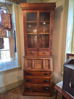 Antique Victorian Secretary Desk