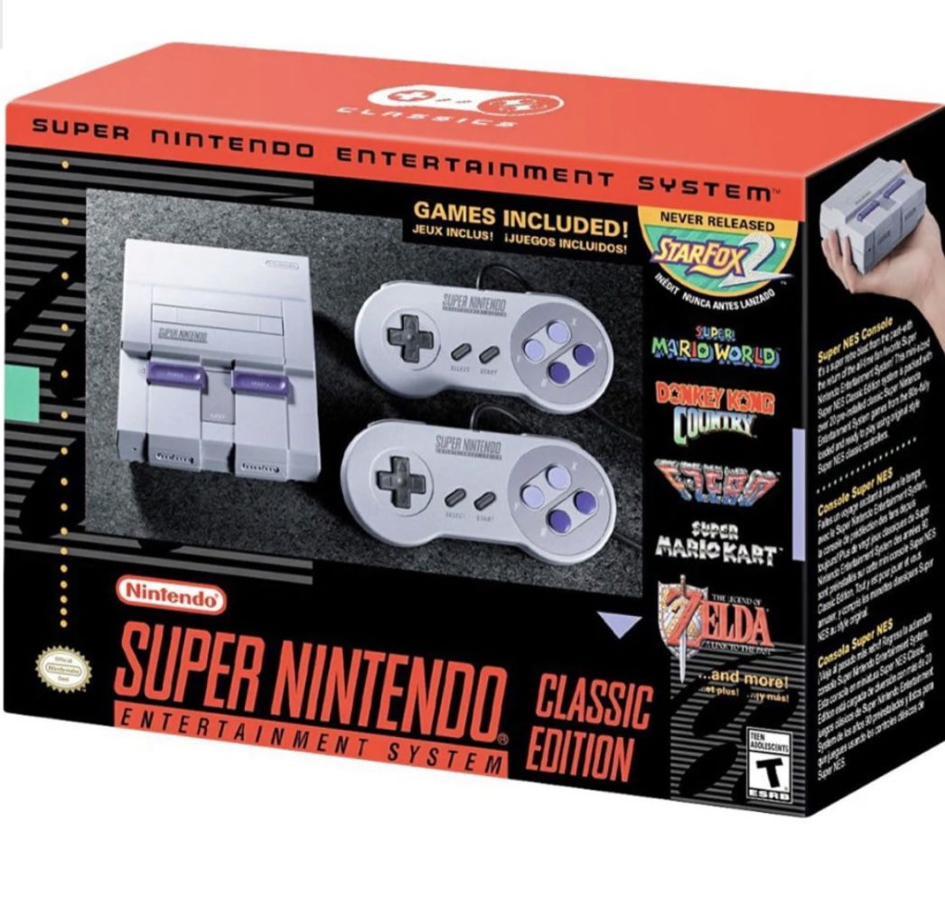 Super Nintendo NES Classic Edition Mini Console 21 Games.