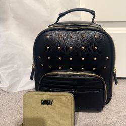 New Rad Rev Mini Studded Backpack With Wallet