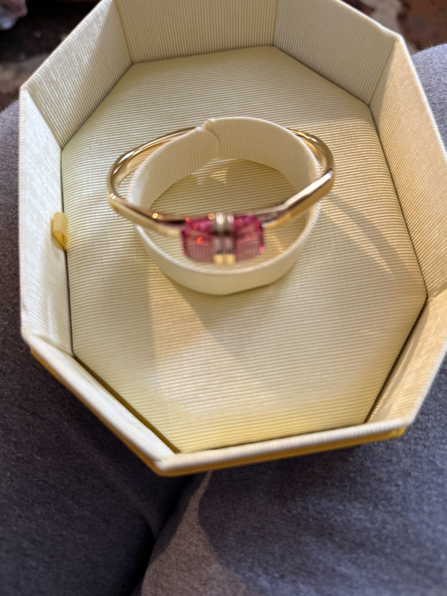 Stunning 🤩 Swarovski Pink And Gold Crystal Bracelet