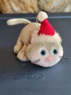 Kittee Plush Cat Christmas Ornament