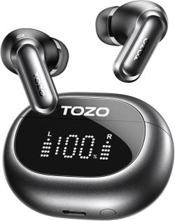 Brand new in box TOZO NC20 Active Noise Cancelling Wireless Earbuds LDAC Hi-Res Bluetooth 6 Mics AI Call Ear Buds 80H Playtime, Dual Pairing, 32 EQ vi