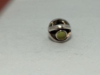 1 Pandora Sterling Silver Peridot Green Eye August Birthstone Charm