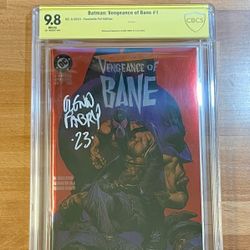 Batman Vengeance Of Bane Signed By Glenn Fabry