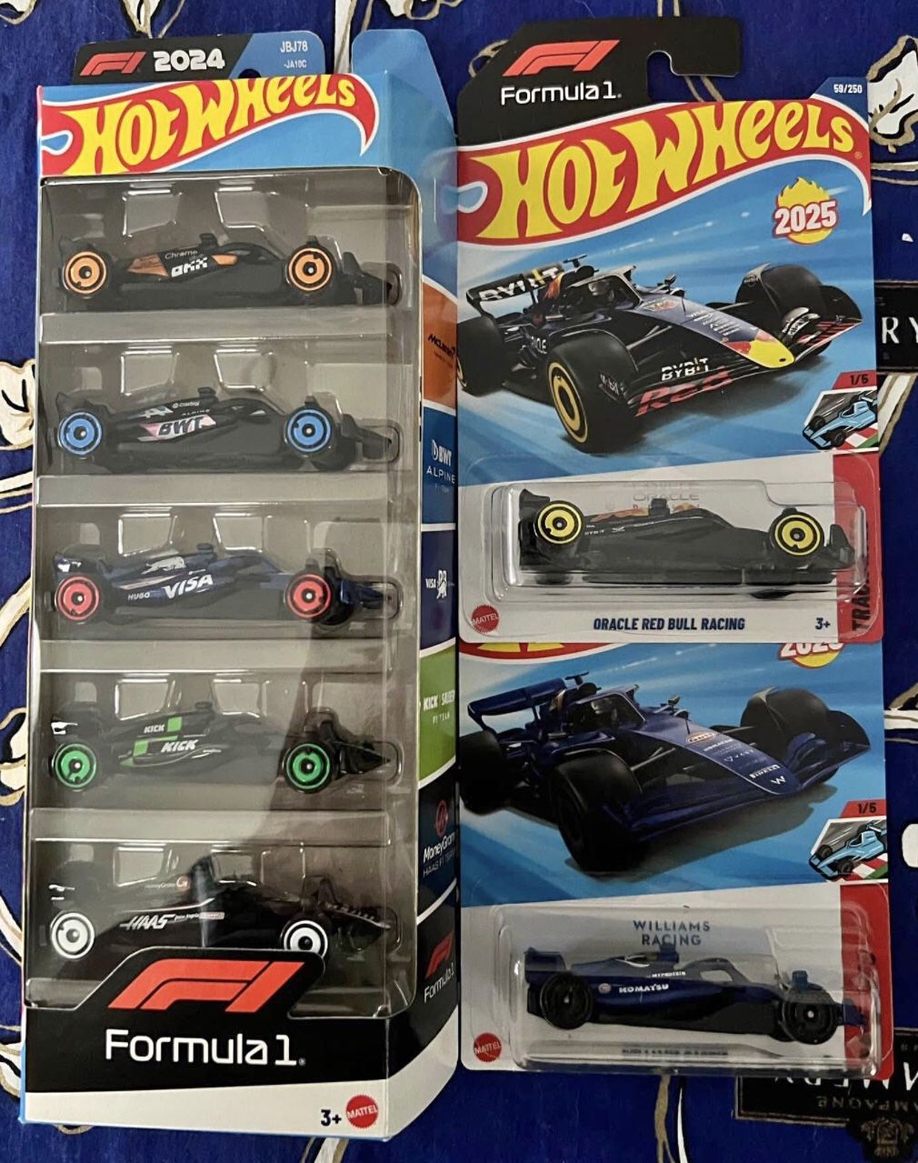 Hot Wheels Formula 1 5pk, Red Bull Racing & Williams Racing Formula 1