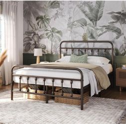 Brand new metal bed frame- queen