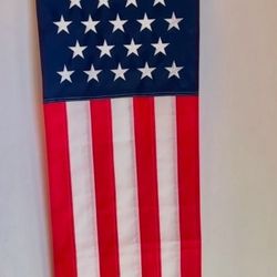 U.S. Flag Banner / Pull Down Polyester Flag, 73”x13