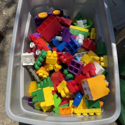 Bucket of Mega Bloks