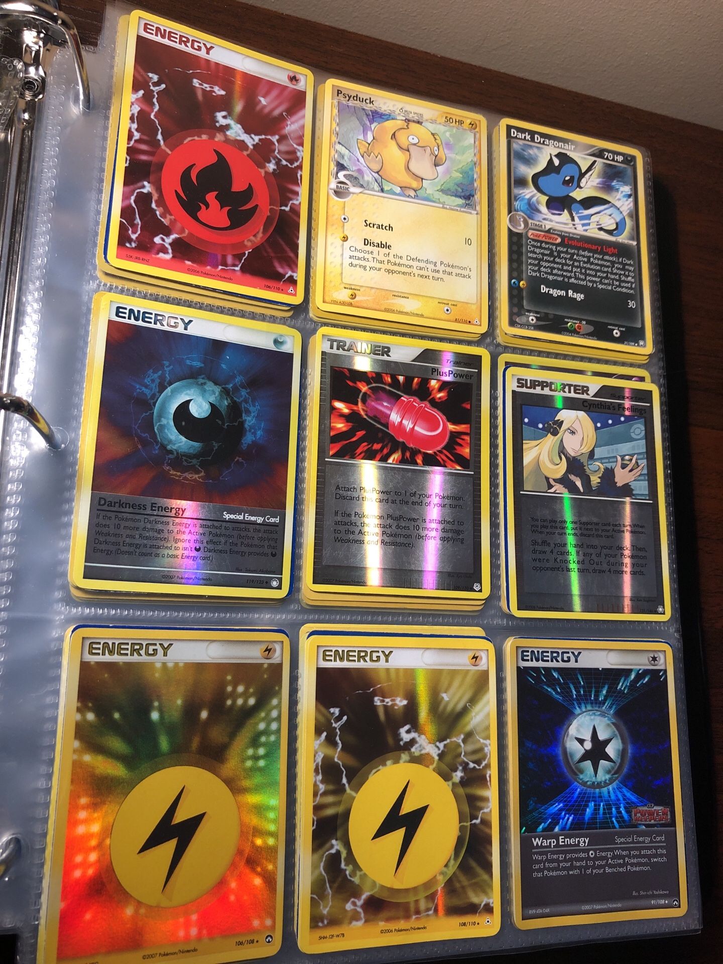 (Not sold as lot - sold by page) Pokemon vintage Pokémon cards