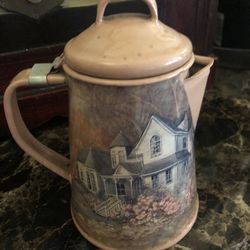 Decorative Tin Pot 