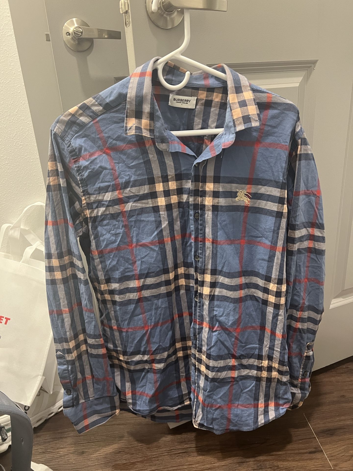 Burberry Men’s Long Sleeve Button Down