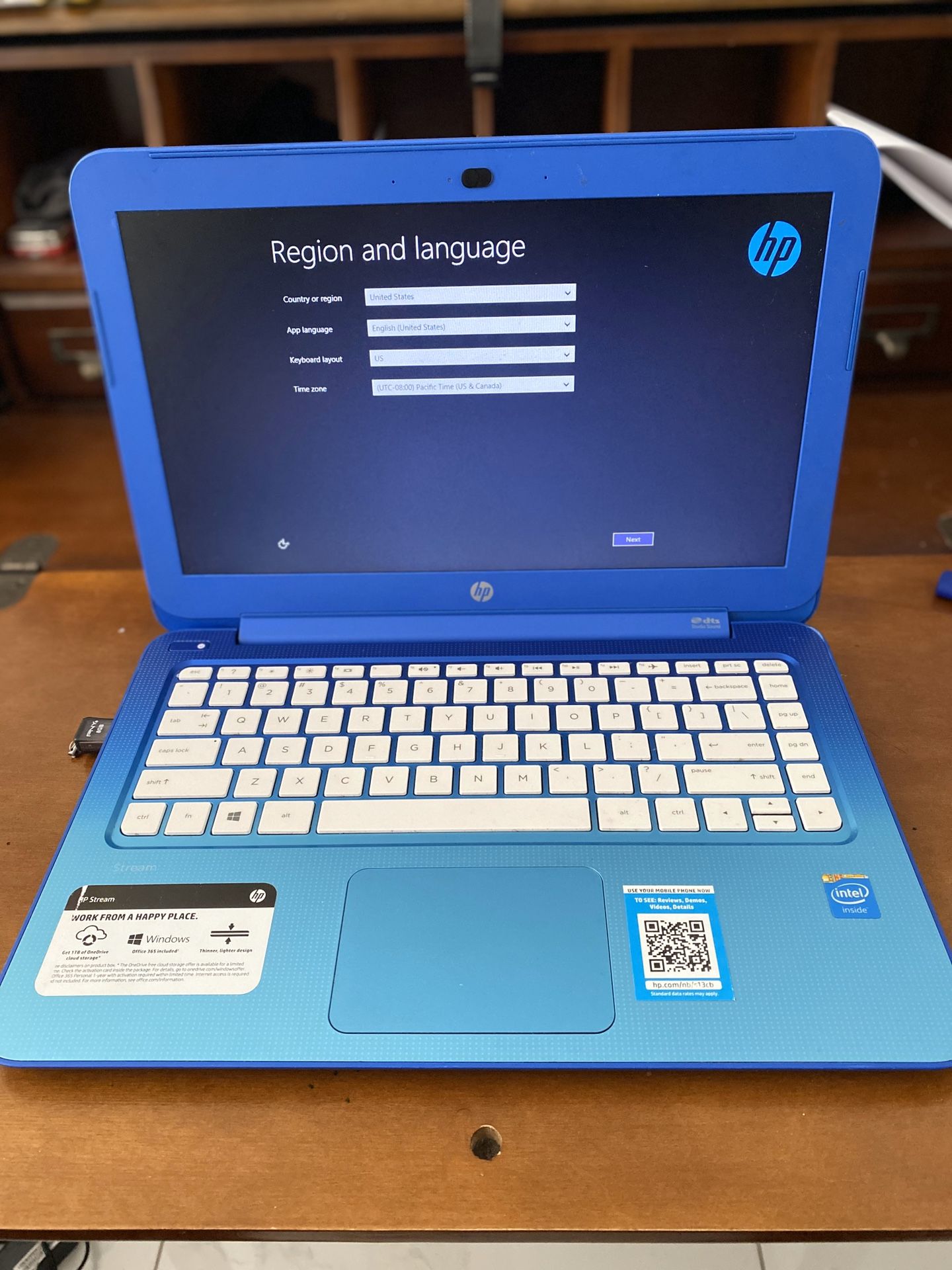 HP Stream 13 inch laptop