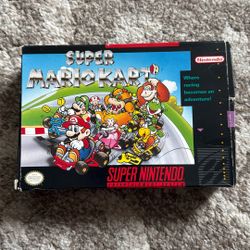 Super Mario Kart For Super Nintendo Boxed