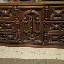Vintage Carved Dresser