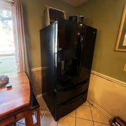 Black LG French Door Refrigerator 