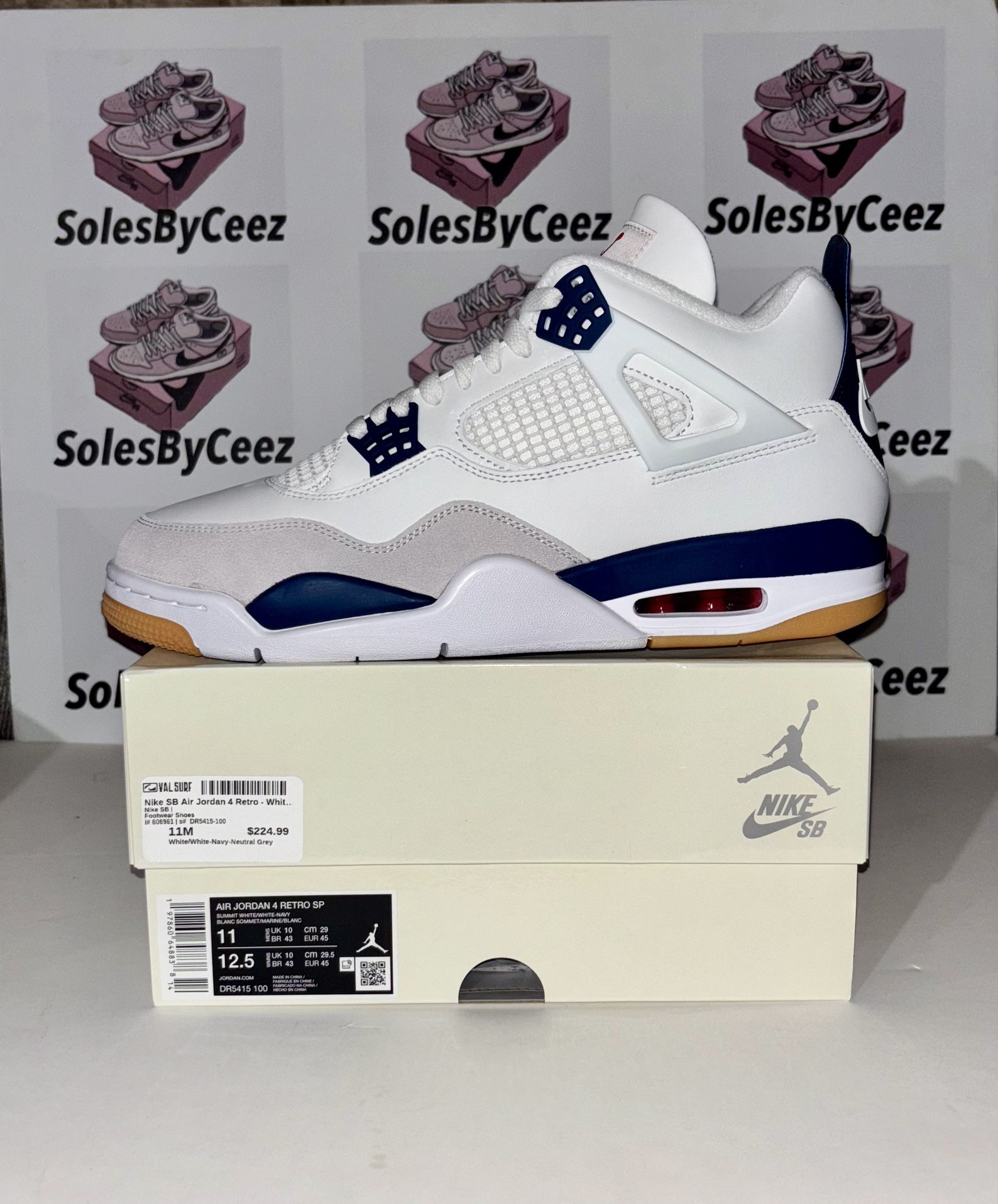 Nike SB Jordan 4 Retro Navy VARIOUS SIZES