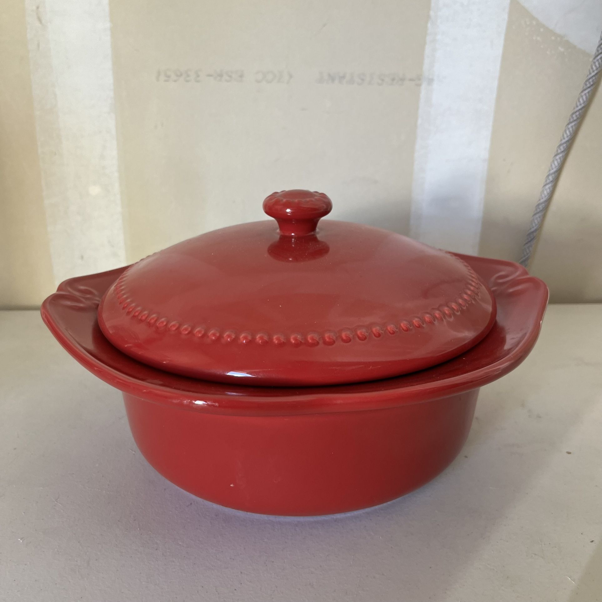 Princess House Pavillion Berry/red 2-Qt. Casserole (2192)