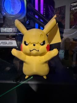 PC glass/window ornament angry pikachu