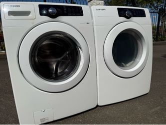Samsung front load washer and electric dryer