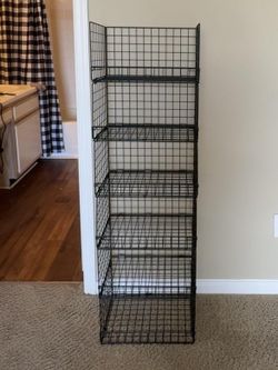 New 6-Tier Stackable Closet Organizer – Black Storage Shelves