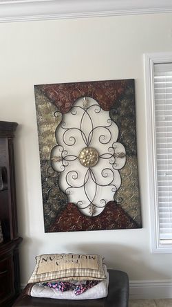 2 pieces Metal wall decoration frames