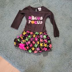 COUNTING DAISIES HOCUS POCUS DRESS & HEADBAND SZ 6-6X KIDS SEE DESCRIPTION 