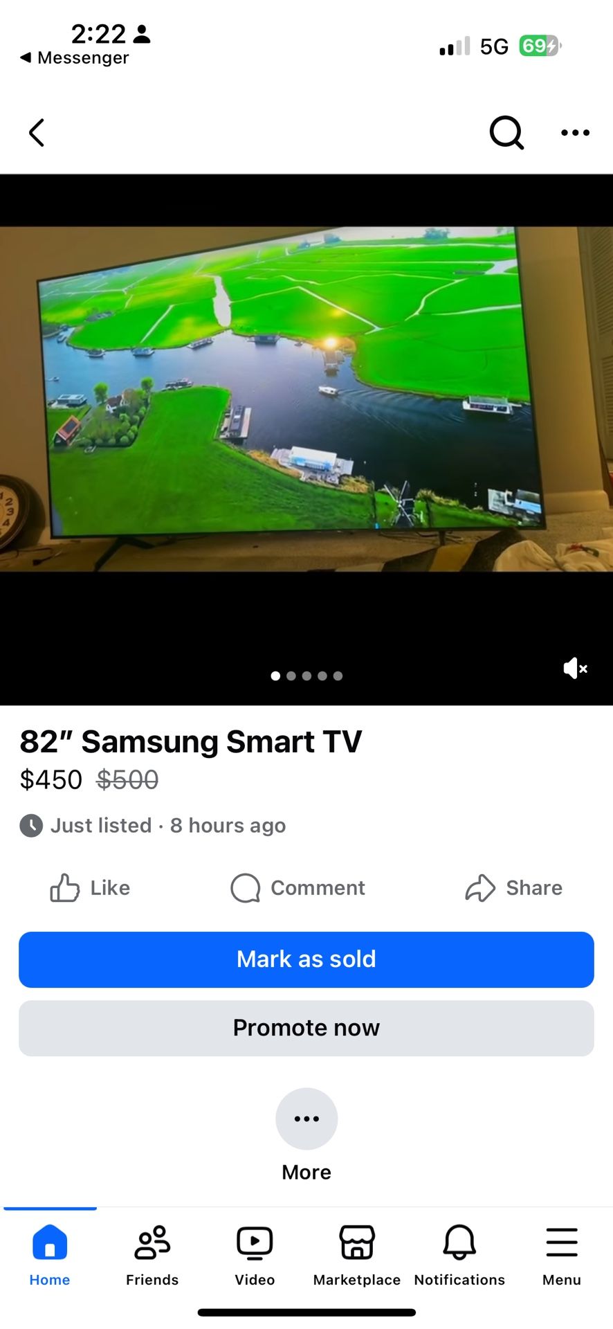 82” Samsung Smart TV