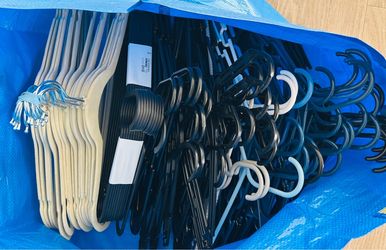 80 assorted cloth hangers