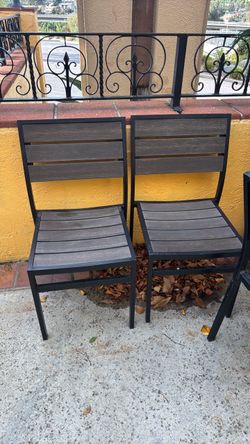 Patio tables and chairs