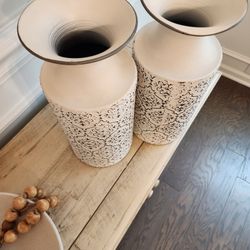 $15 Used White Vases