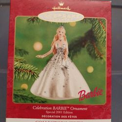 Collector's Series Hallmark Keepsake Celebration Barbie Ornament Special 2001 Edition 