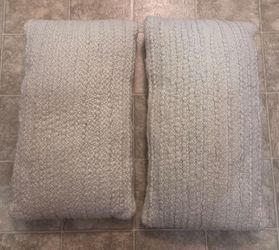 2 Beige Comfortable Pillows