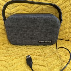 Volkano Fabric Series Bluetooth Speaker, Dark Gray