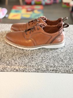 Stacy Adams Men's Brown Leather Casual Lace-Up Shoes