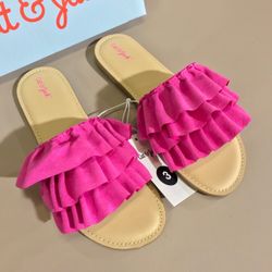 Cat & Jack Gwen Girls’ Slide Sandals (Size 3)