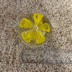 Yellow paperweight 