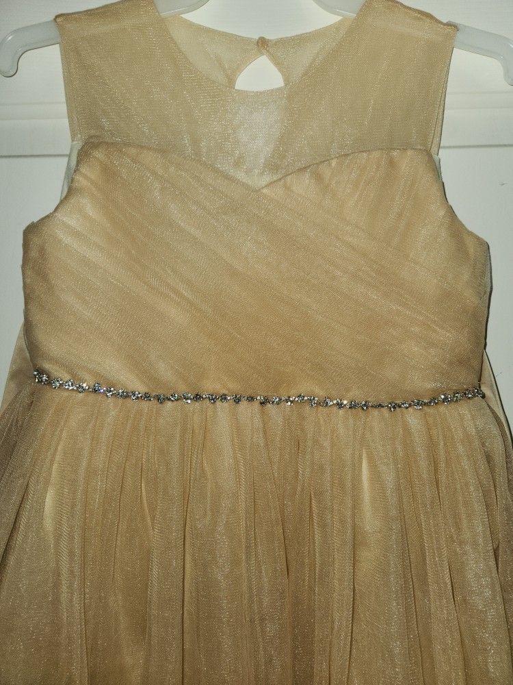 Gold Formal Dress Size 10 Girl $20