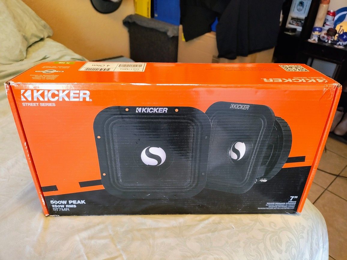Kickers 7" Square Midrange Speakers. Brand New In Box!!!
