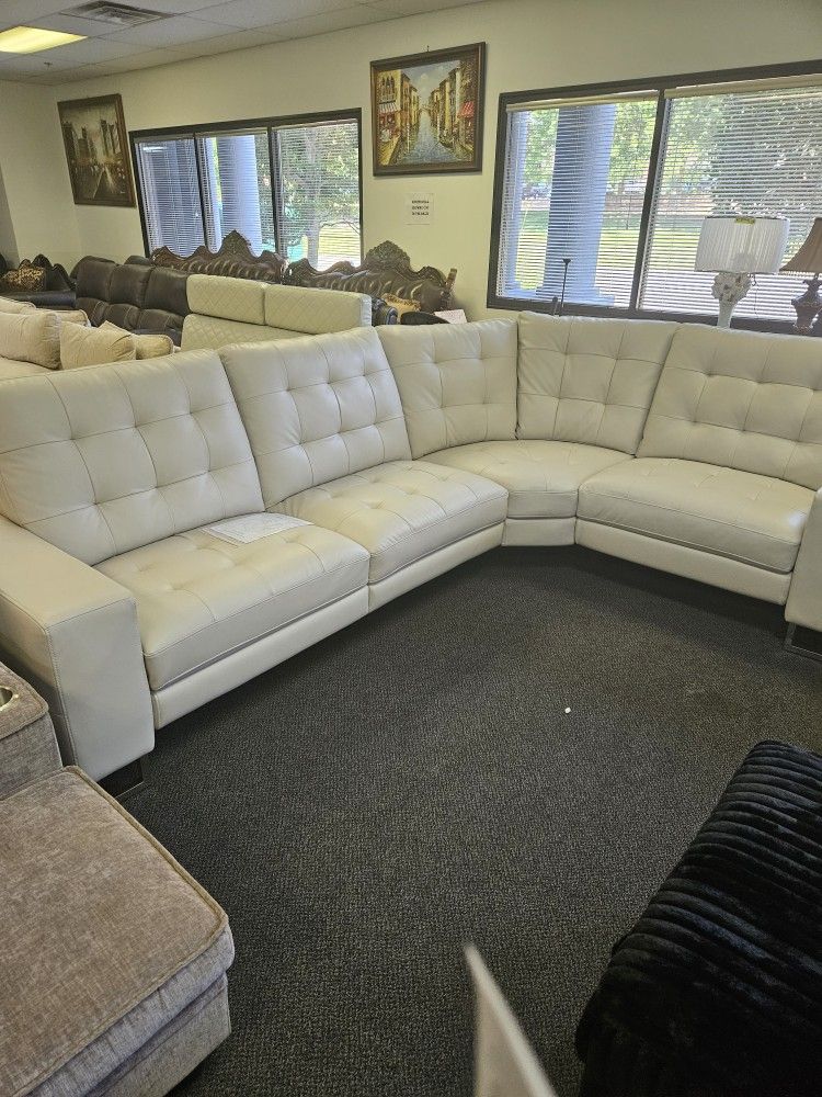 New Reclining Leather Sectional 