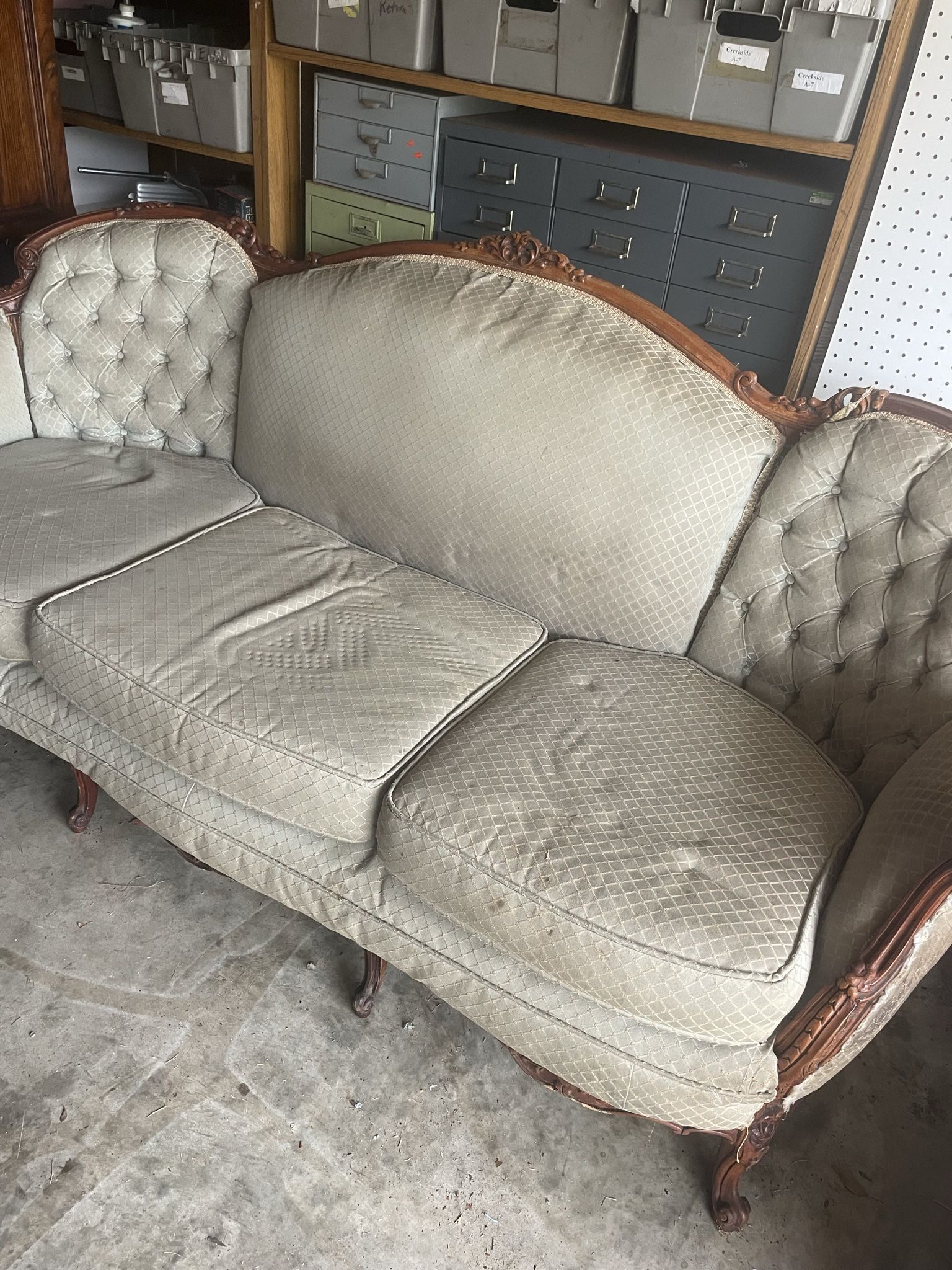 Antique Matching Sofa And Chair