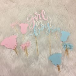 Gender reveal party decorations