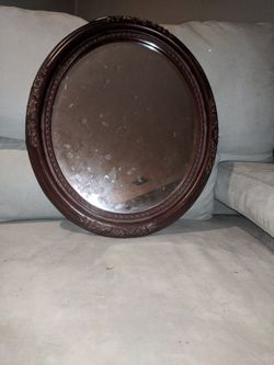 Vintage Wooden Wall Mirror